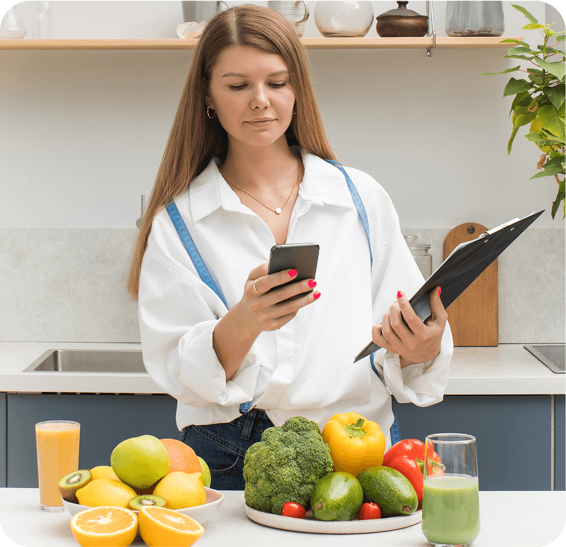 Hands holding a glowing mobile device with blue lighting effects